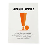 A Classic Aperol Spritz Minimalist Abstract Ad