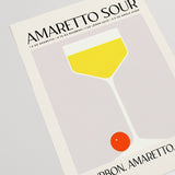 Amaretto Sour Cocktail Recipe Art Nostalgic Grey