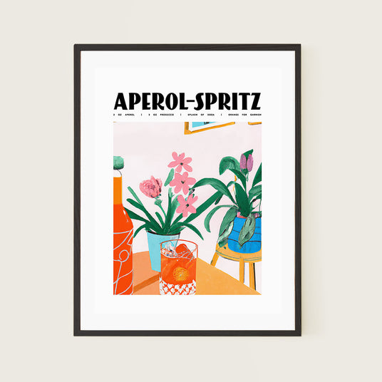 Aperol Spritz Botanical Garden Poster