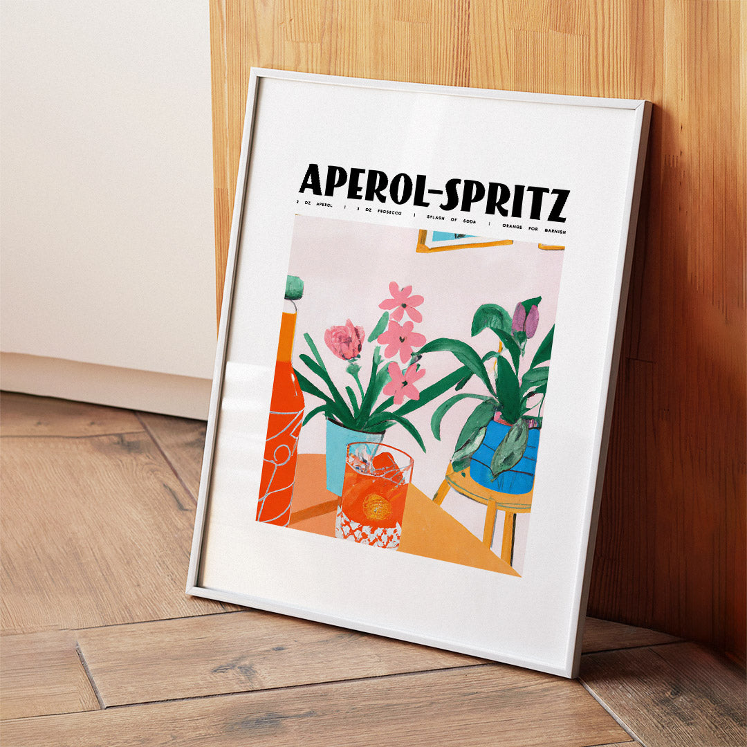 Aperol Spritz Botanical Garden Poster