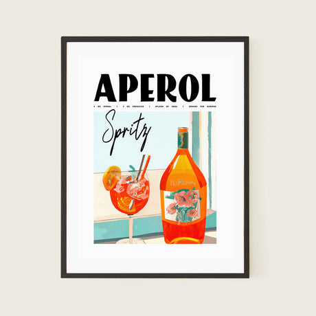Aperol Spritz Poster By the Ocean
