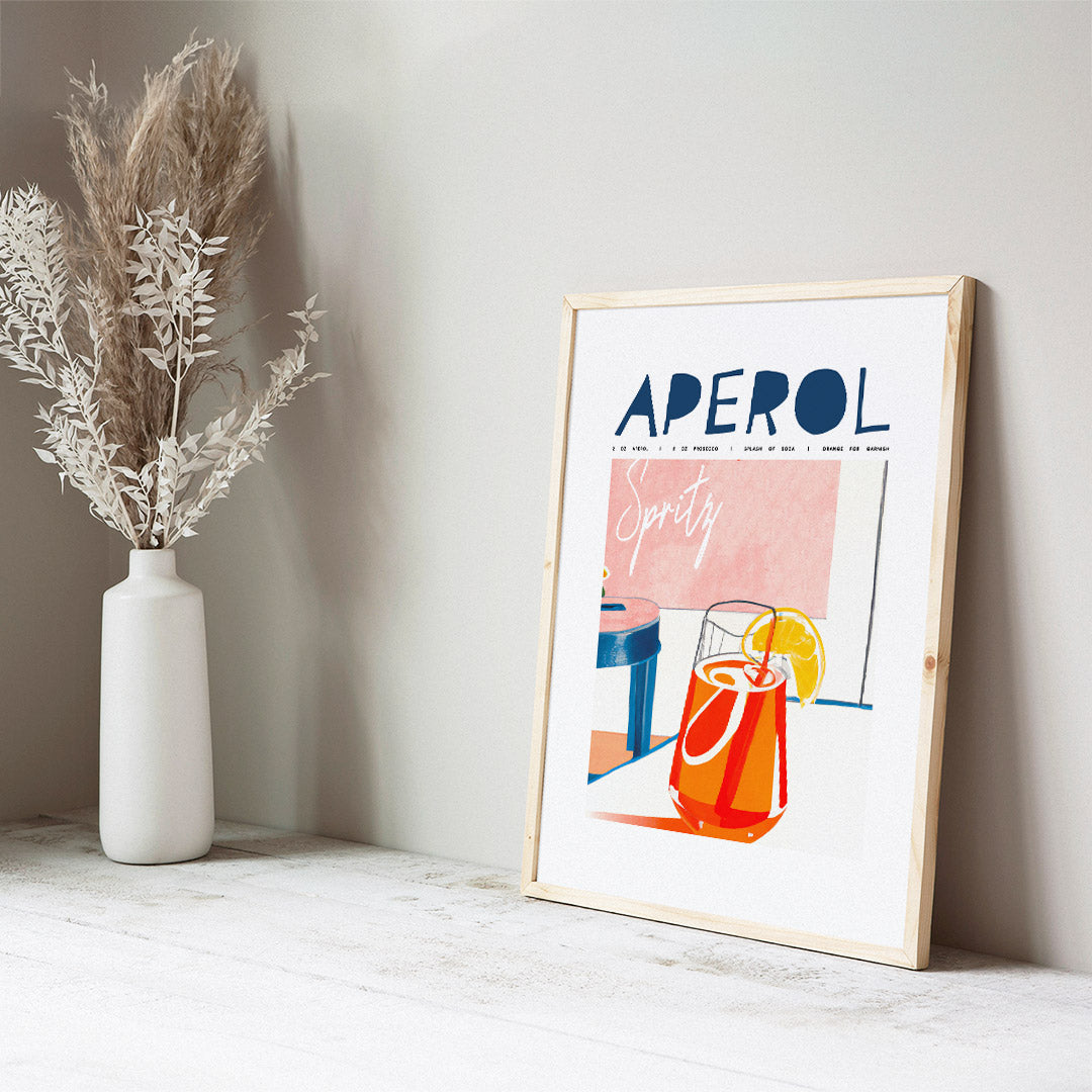Aperol Spritz Cold Glass Poster