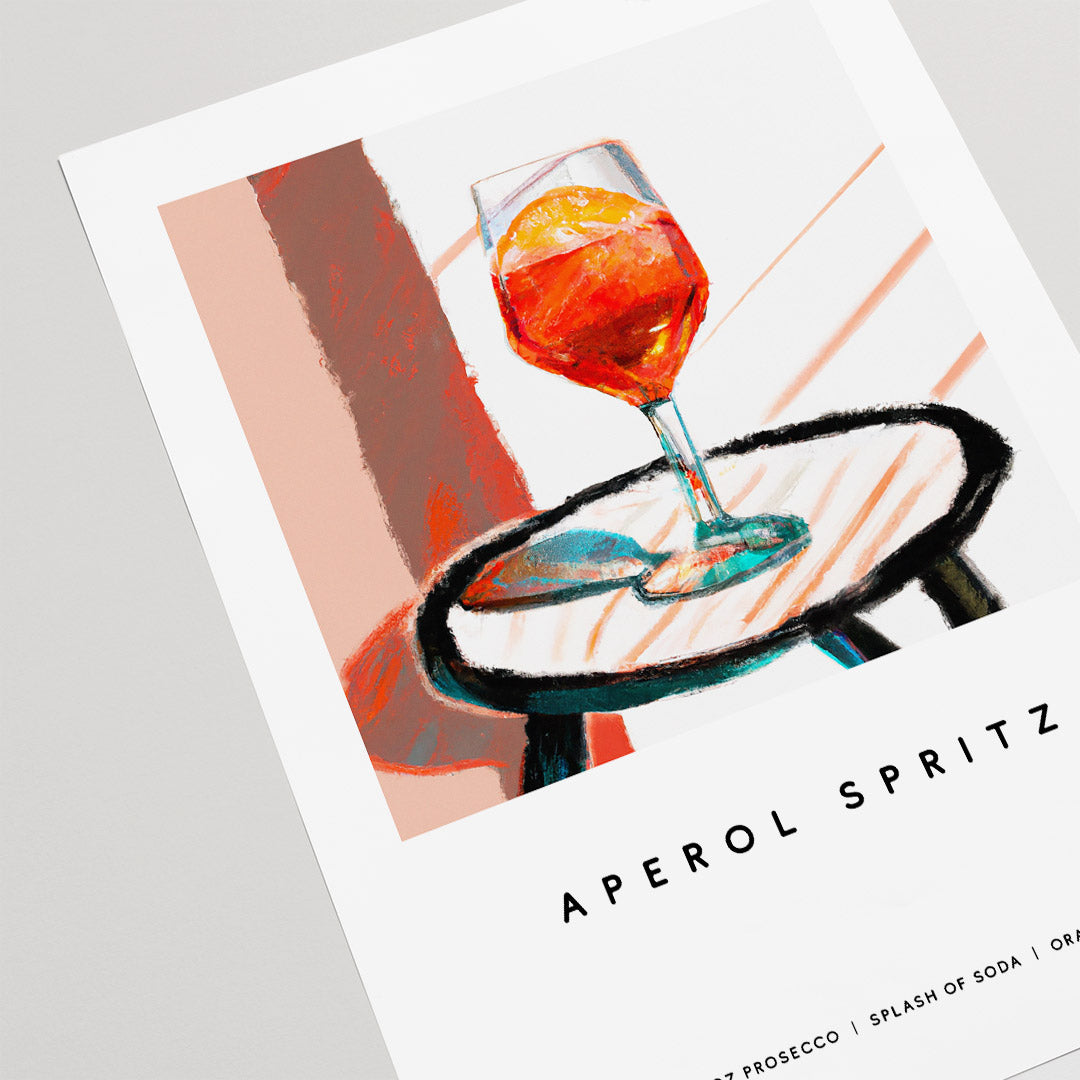 Aperol Spritz Poster Little Table