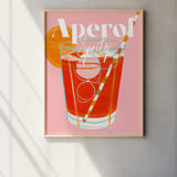 Aperol Spritz Pink Poster