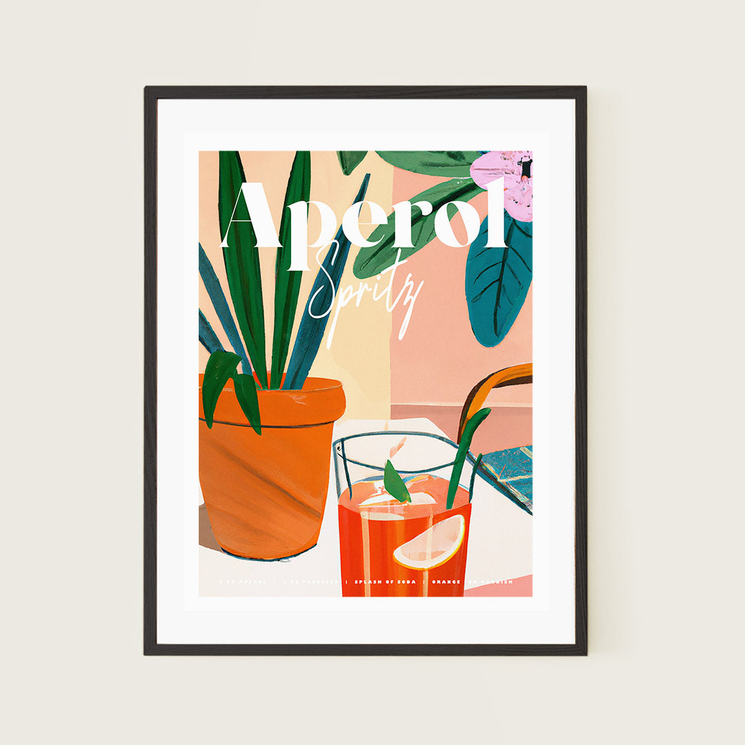 Aperol Spritz Poster Plants and Flowers