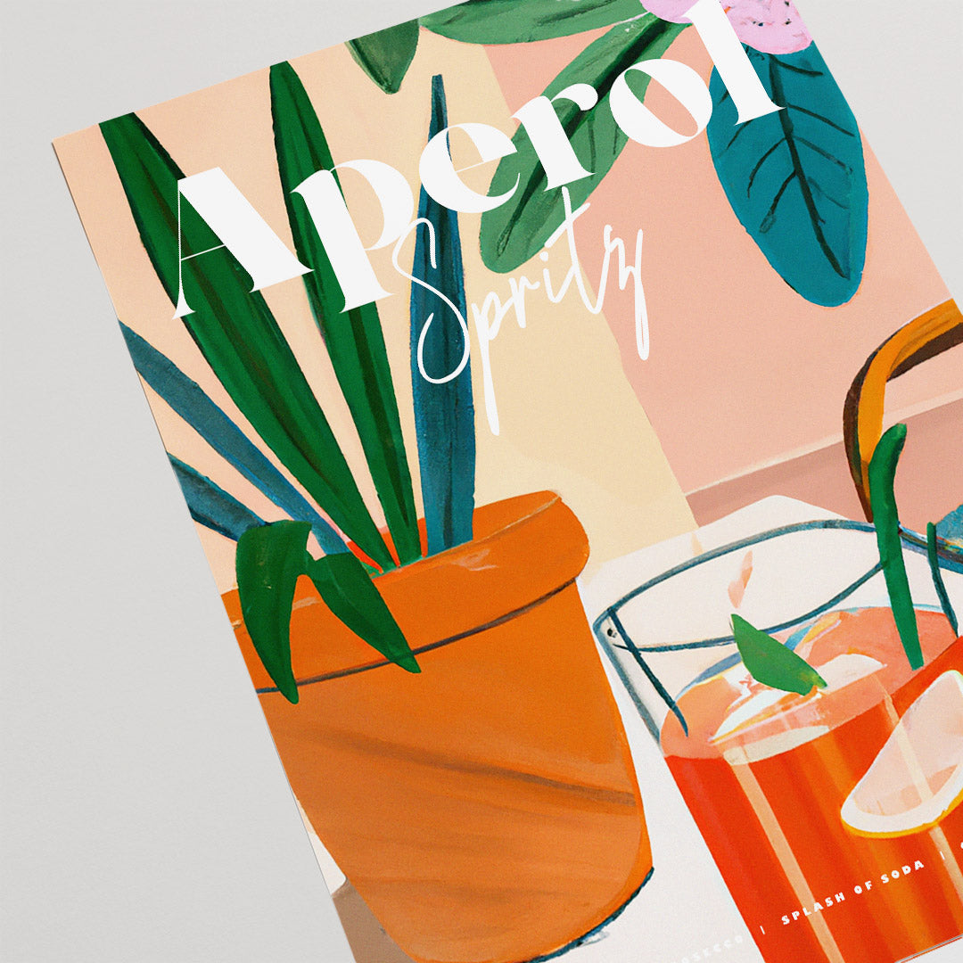 Aperol Spritz Poster Plants and Flowers