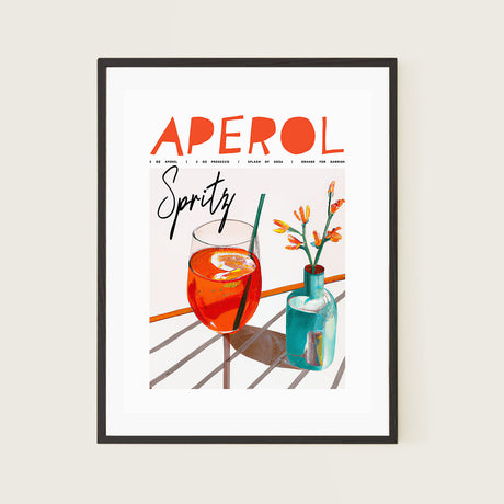 Aperol Spritz Poster Sunny Table