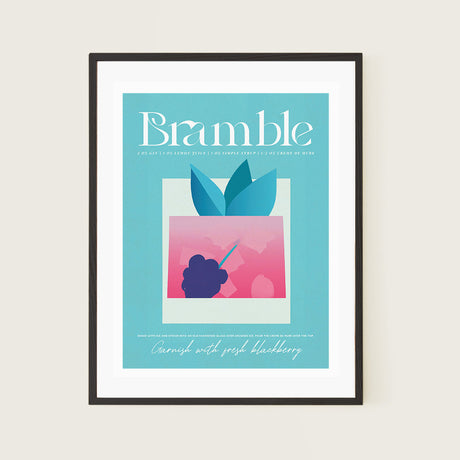 Bramble Blue Poster