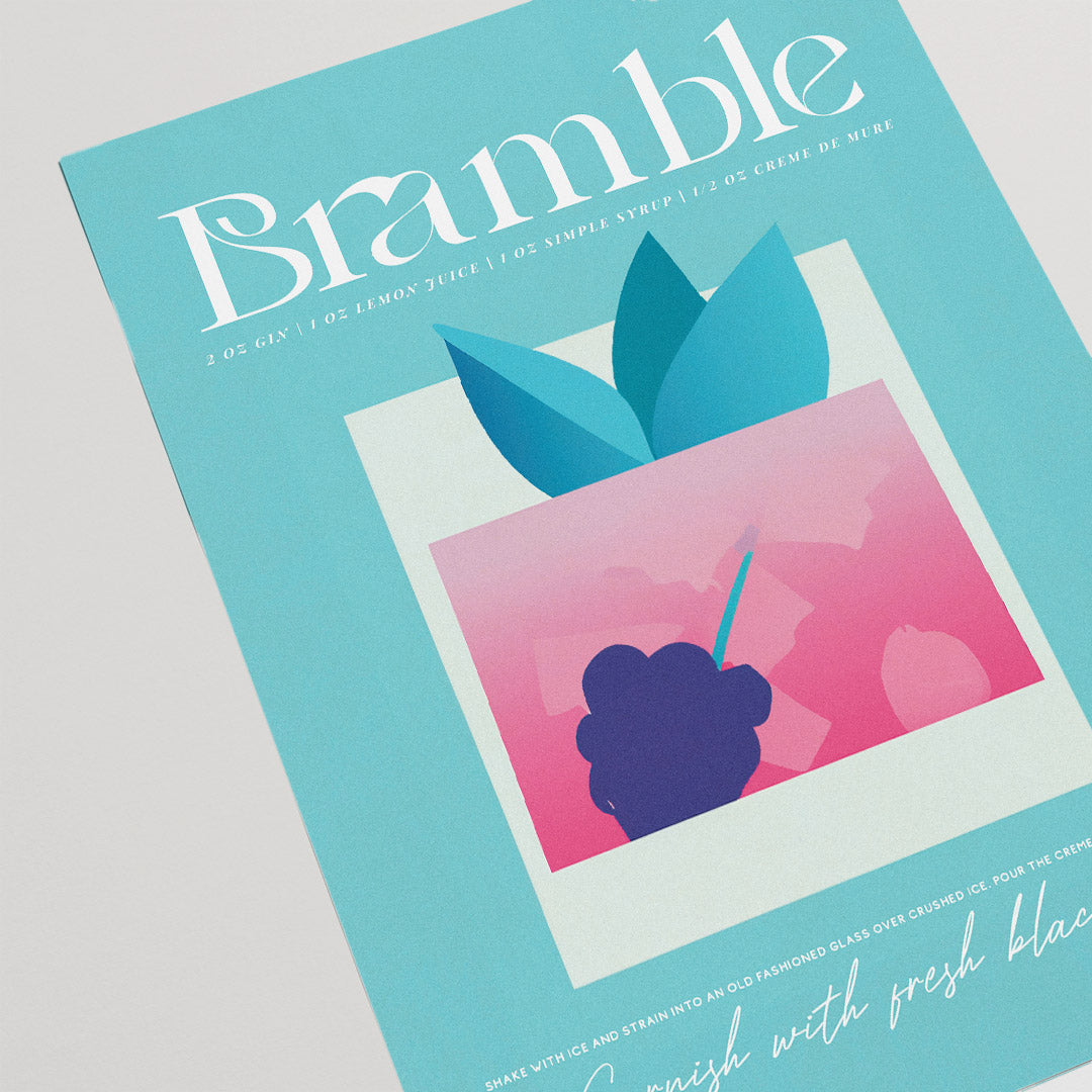 Bramble Blue Poster