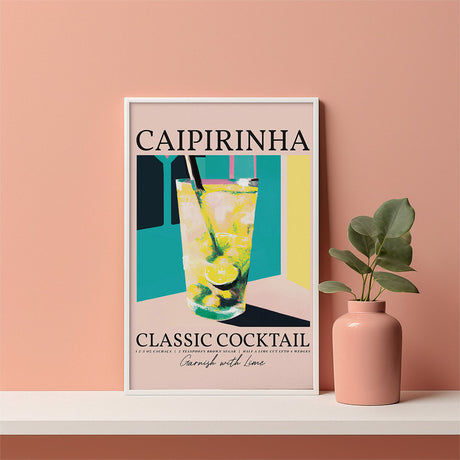 Caipirinha Pastel Pink Poster