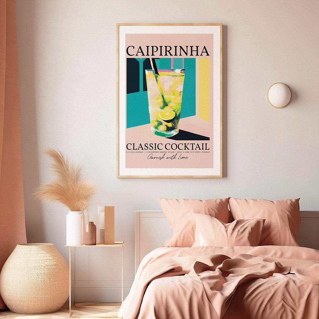 Caipirinha Pastel Pink Poster