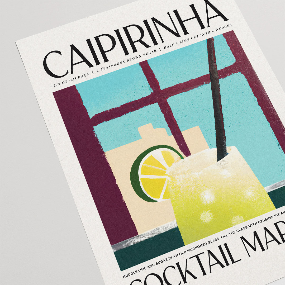 Caipirinha Poster Window