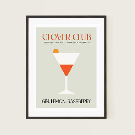 Clover Club Cocktail Raspberry Abstract Recipe