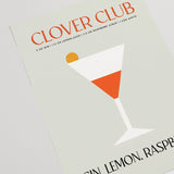 Clover Club Cocktail Raspberry Abstract Recipe