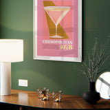 Cosmopolitan Cocktail 1978 Classic Recipe Pink Abstract