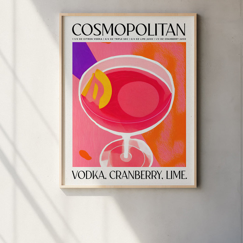 Cosmopolitan Cocktail Purple Pink Classic Recipe