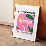 Cosmopolitan Cocktail Tropical Room Pink Art Recipe
