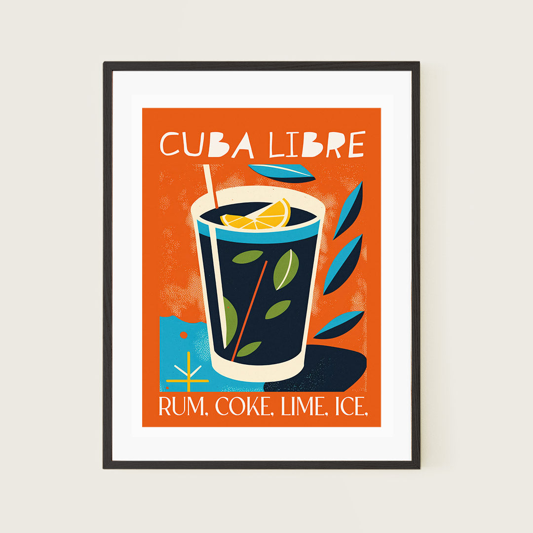 Cuba Libre Cocktail Art Tropic Red Recipe
