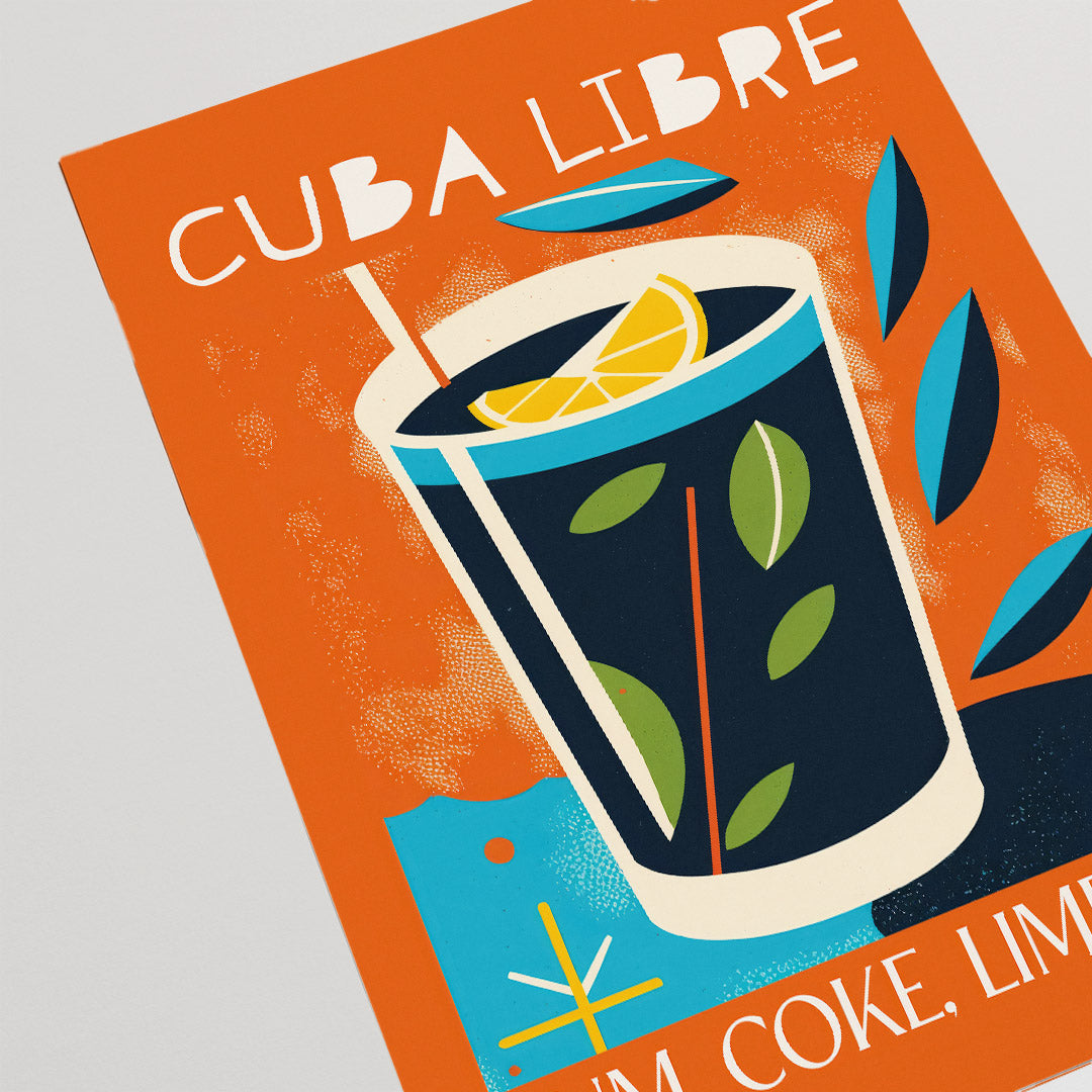 Cuba Libre Cocktail Art Tropic Red Recipe