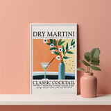 Dry Martini Classic Cocktail Poster