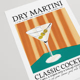 Dry Martini Classic Olive Poster