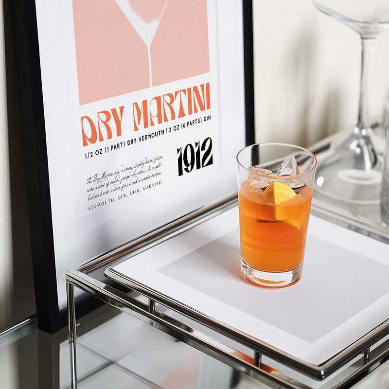 Dry Martini Cocktail 1912 Recipe Minimalist Pink Boho Room