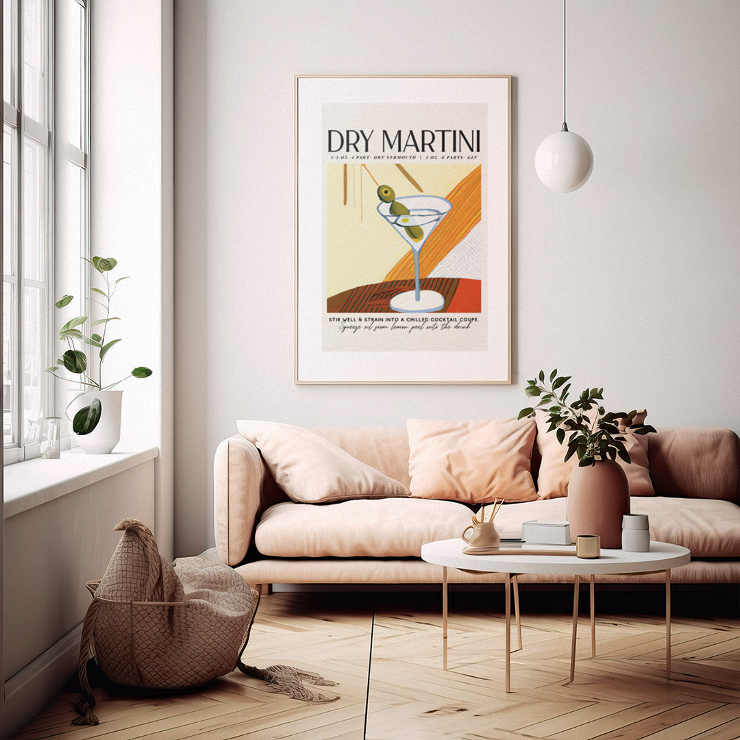 Dry Martini Olives Poster