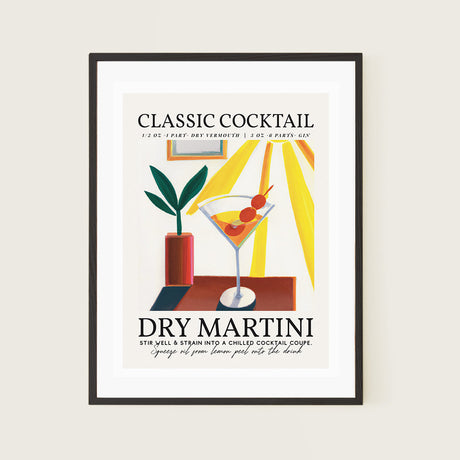Dry Martini Poster Sunshine