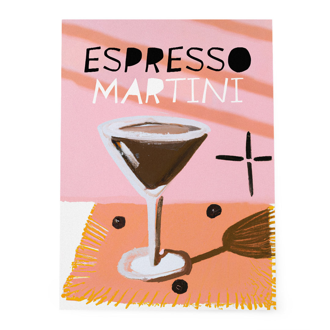 Espresso Martini Boho Poster