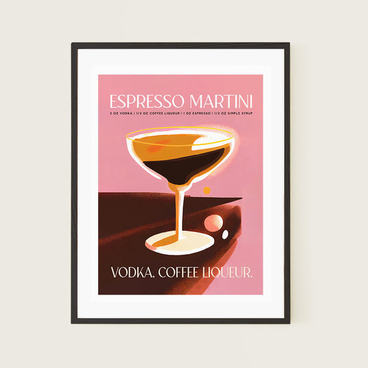Espresso Martini Cocktail Boho Art Recipe