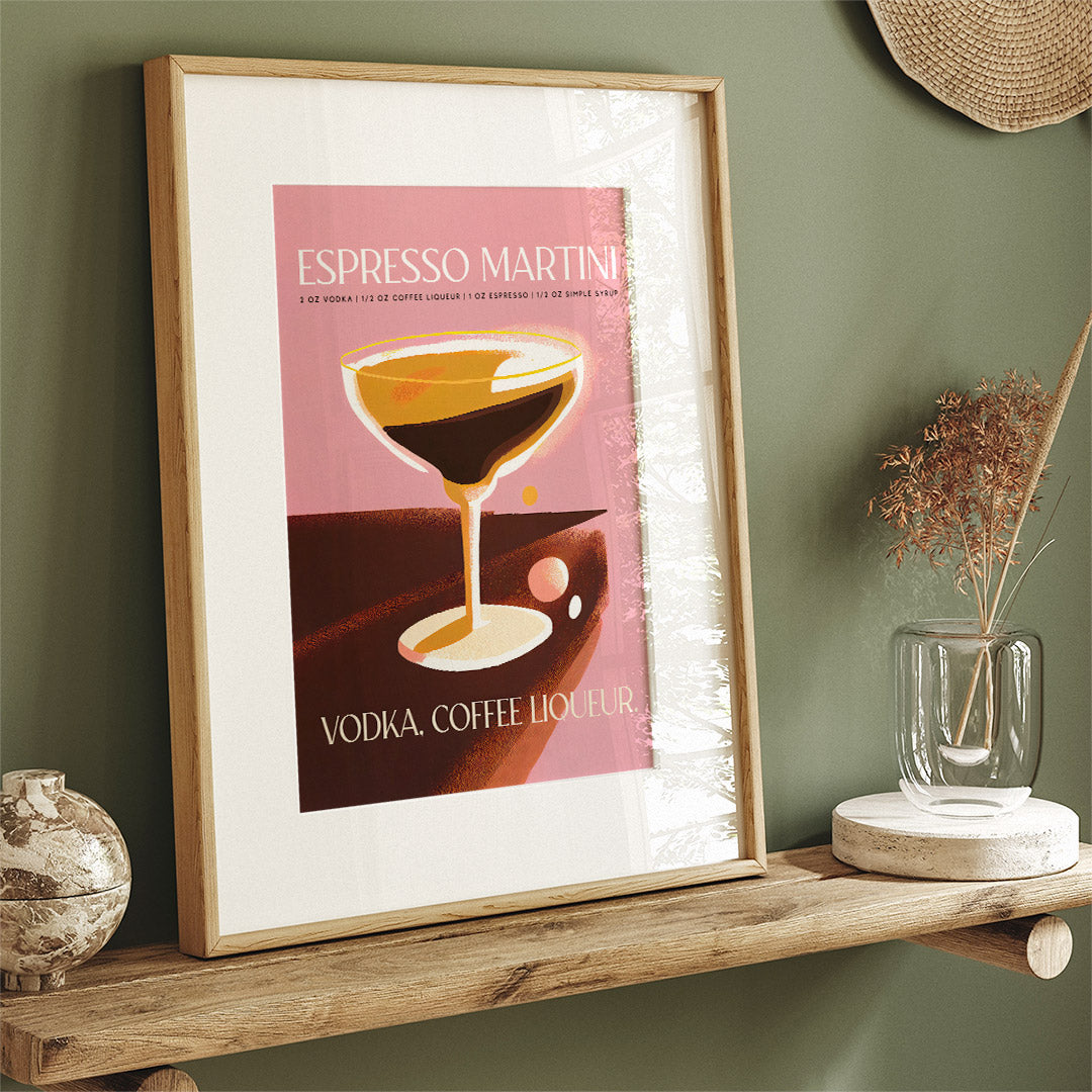 Espresso Martini Cocktail Boho Art Recipe