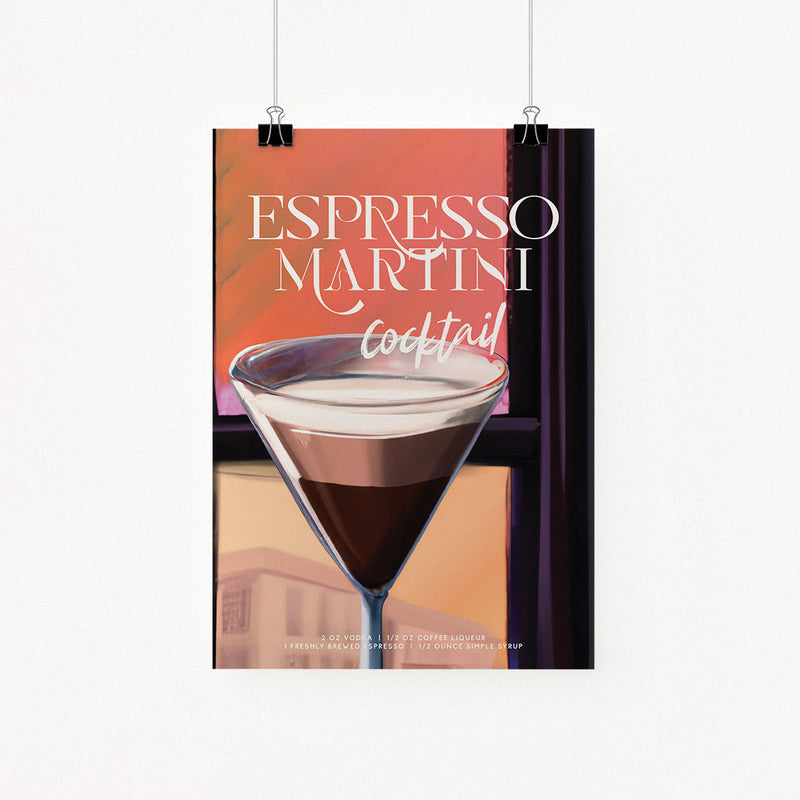 Espresso Martini Night Poster Room