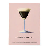 Espresso Martini Poster Pastel Aesthetic