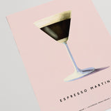 Espresso Martini Poster Pastel Aesthetic