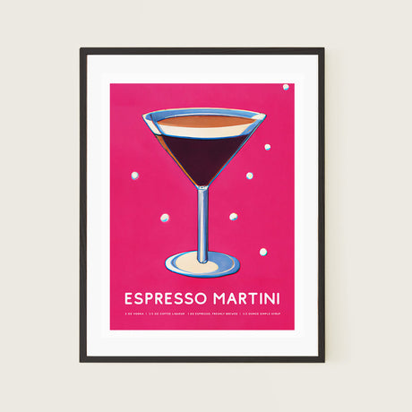 Espresso Martini Pink Cinema Poster