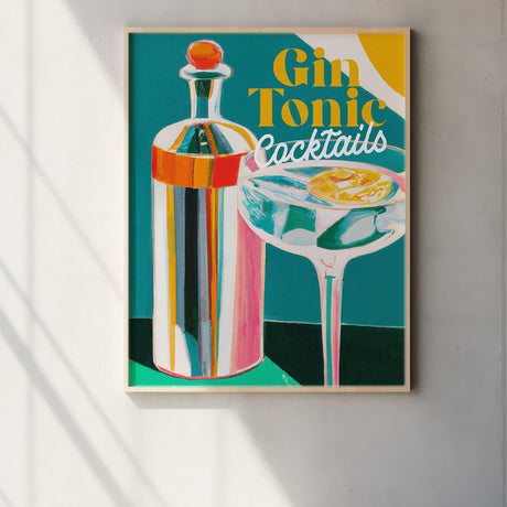 Gin Tonic Poster Beautiful Glass