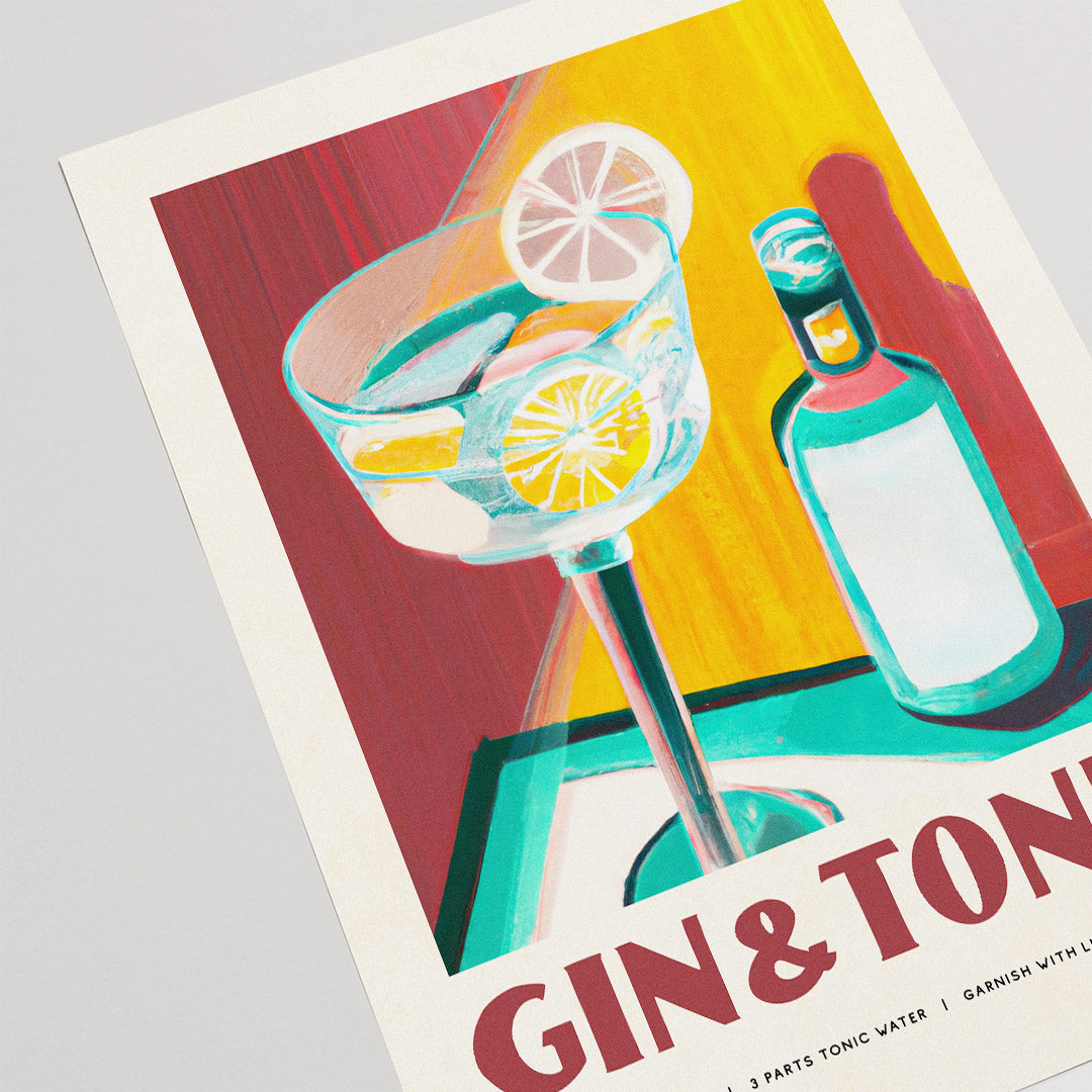 Gin Tonic Cinema Bar Poster