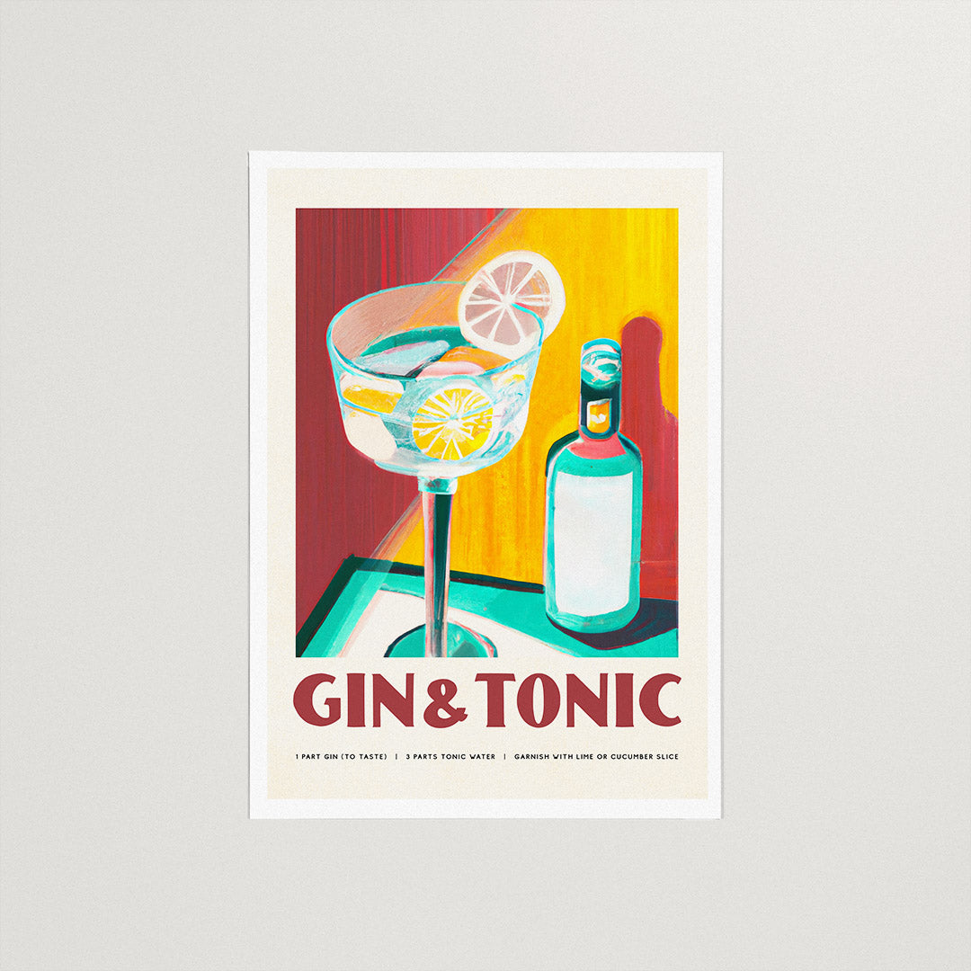 Gin Tonic Cinema Bar Poster