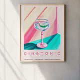 Gin Tonic Pink Room Poster