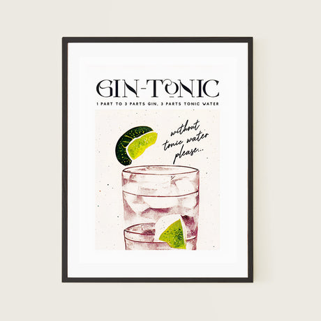 Gin Tonic Poster Refreshing Elegance in Grasp