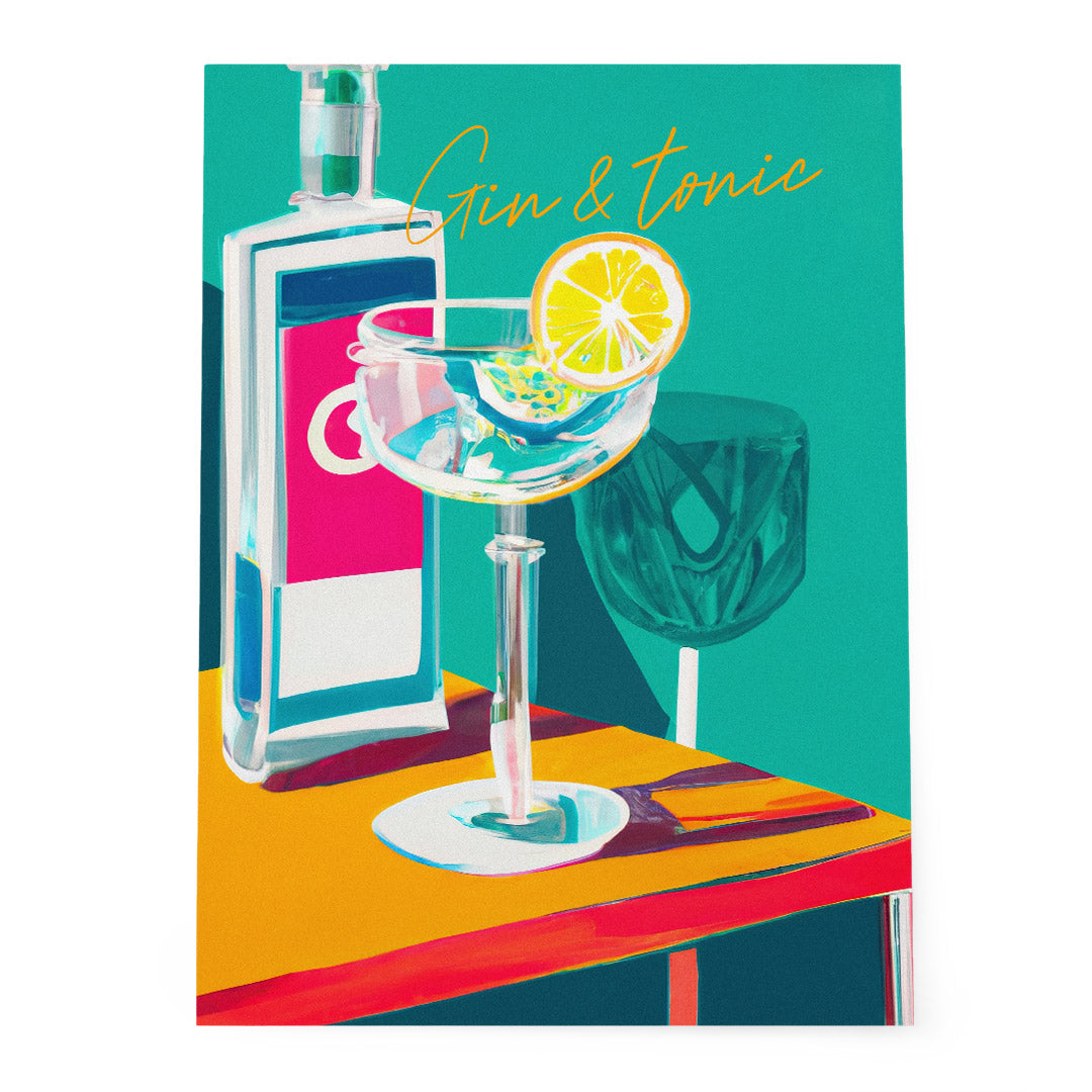 Gin Tonic Sunny Day Poster