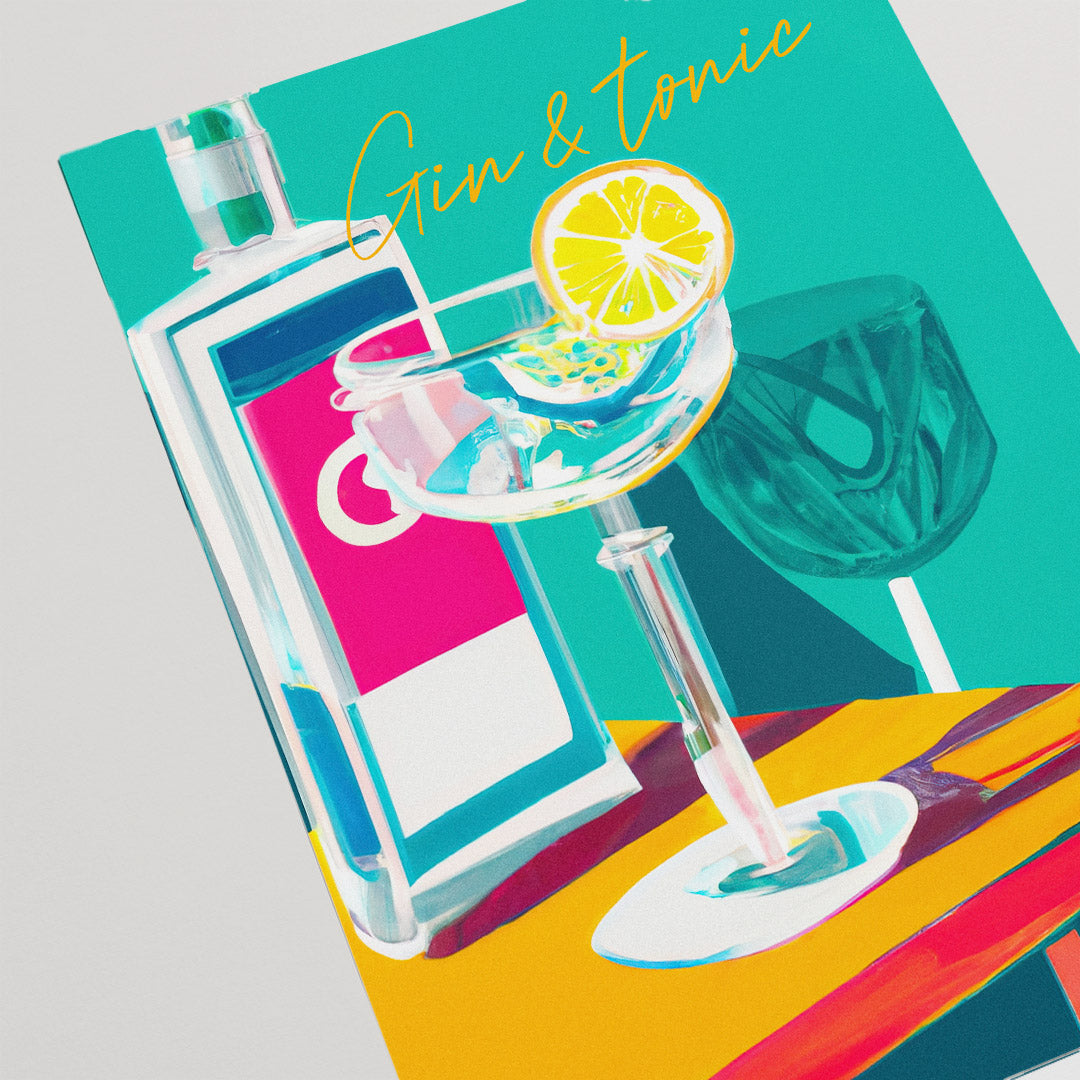 Gin Tonic Sunny Day Poster