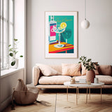 Gin Tonic Sunny Day Poster