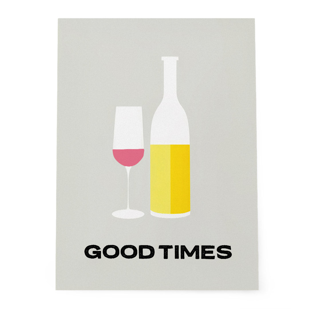 Good Times Cocktail Wine Art Classic