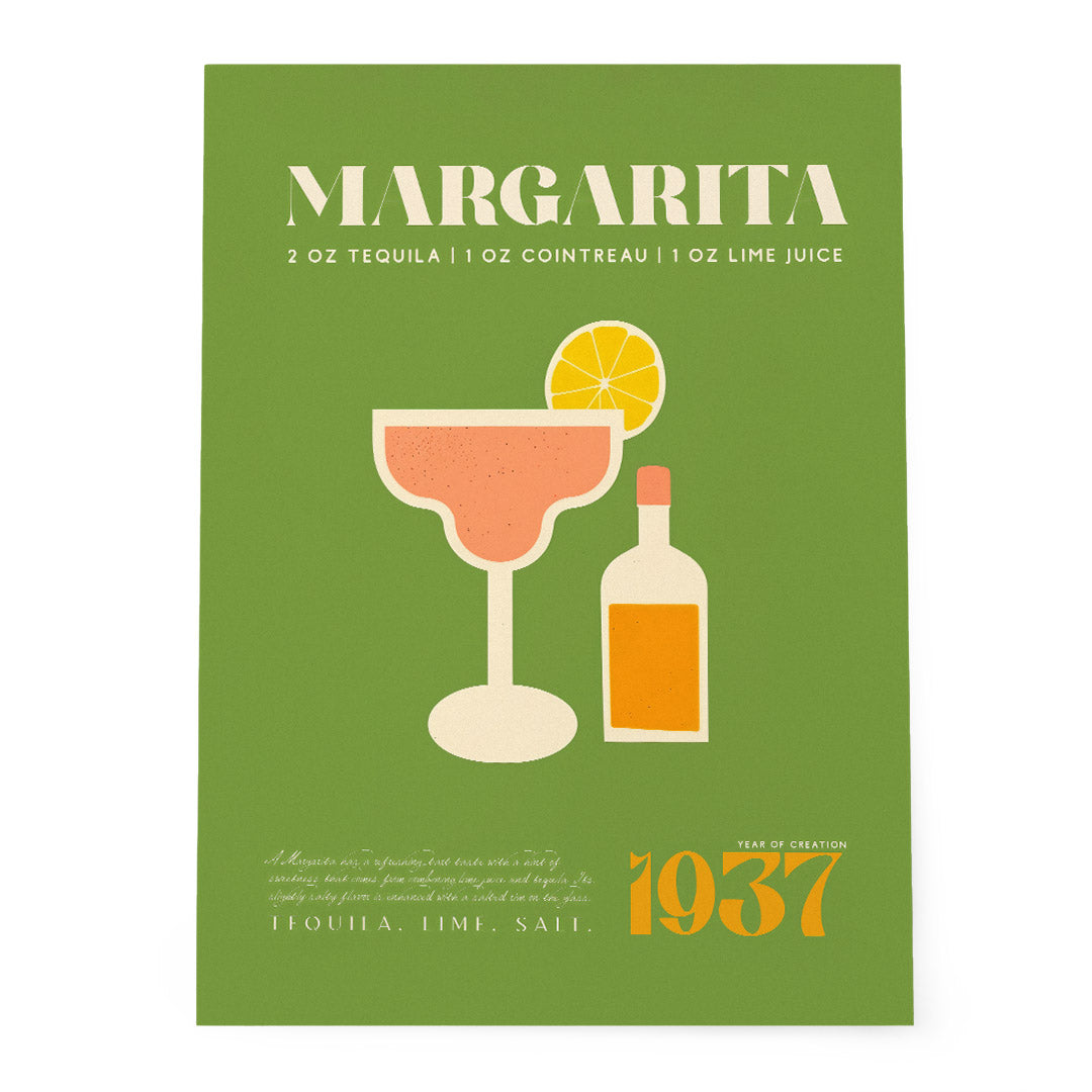 Green Margarita Cocktail Recipe 1937 Art Room