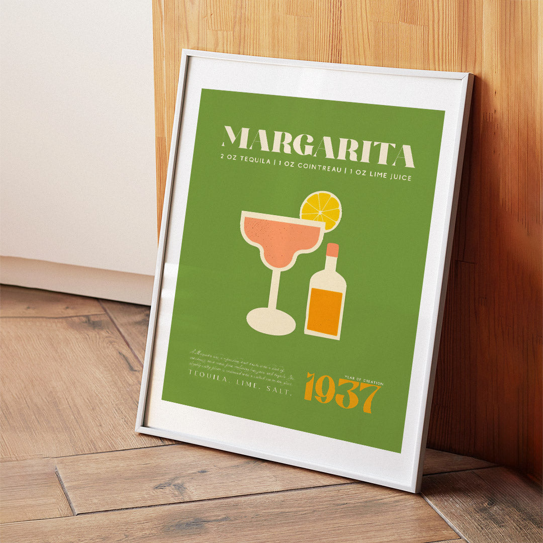 Green Margarita Cocktail Recipe 1937 Art Room
