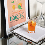 Hemingway Daiquiri Cocktail Grapefruit Retro Kitchen Art