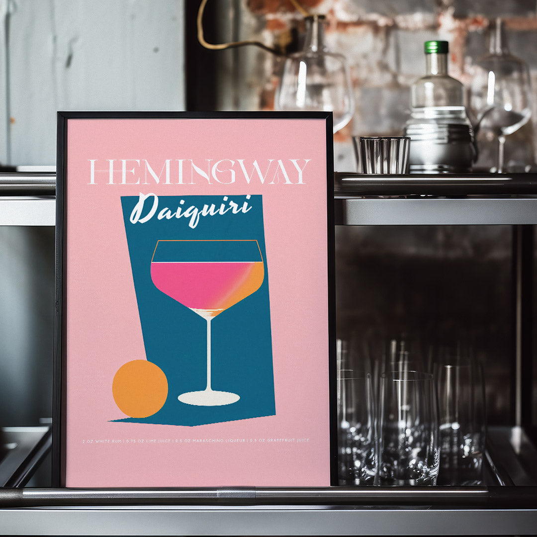 Hemingway Daiquiri Cocktail Pink Sunset Room Grapefruit