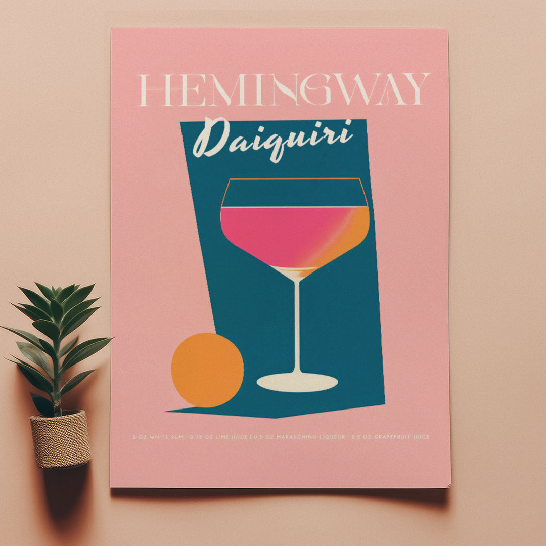 Hemingway Daiquiri Cocktail Pink Sunset Room Grapefruit