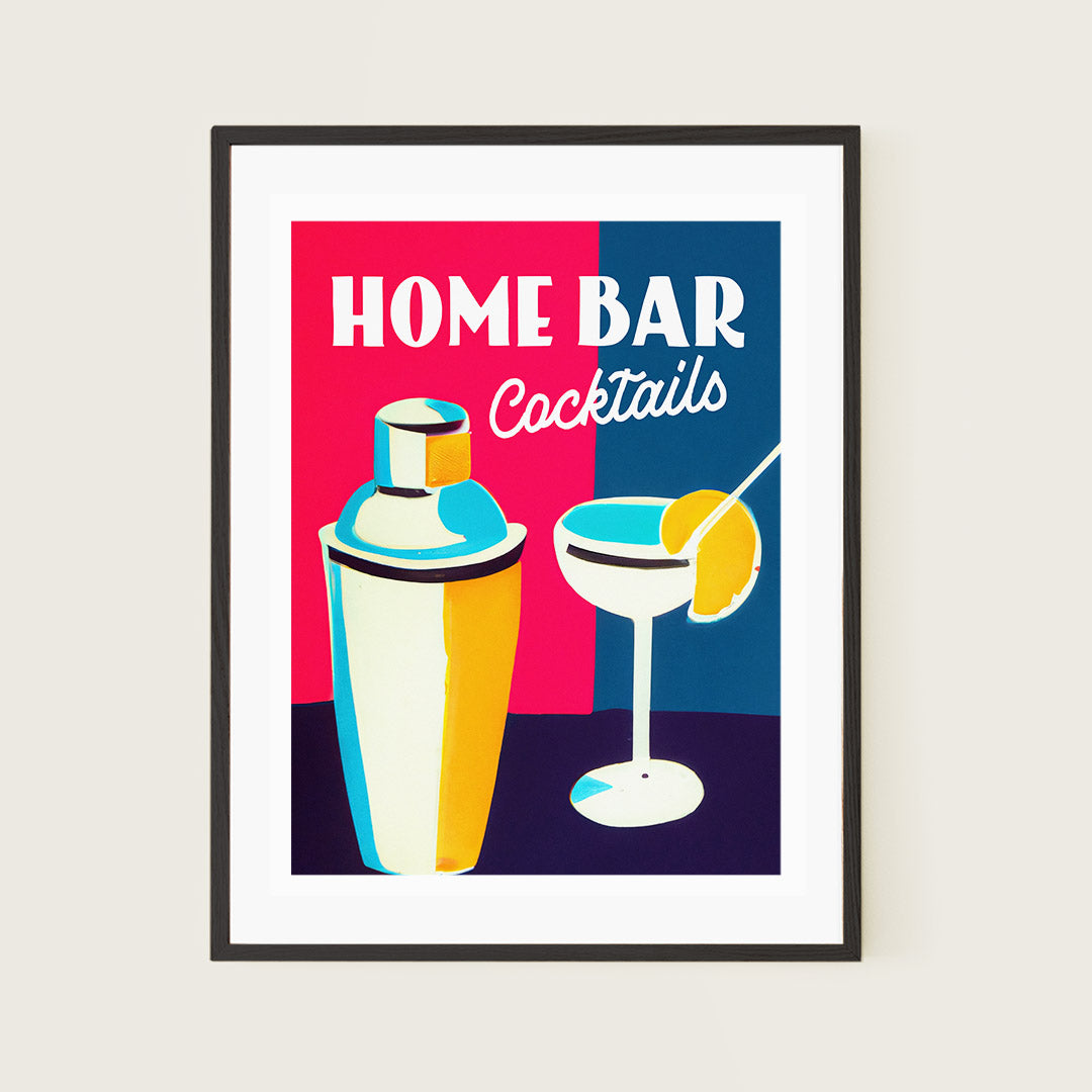 Bar Cocktails Classic Poster